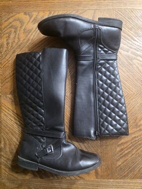 Girls Tall Black Boots